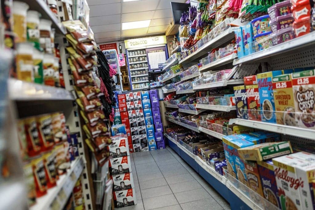 Inside JET Grade service station shop.